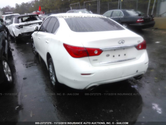 JN1EV7AR8HM831556 - 2017 INFINITI Q50 PREMIUM/SPORT/SE WHITE photo 3