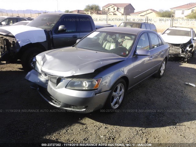 5NPEU46F26H034790 - 2006 HYUNDAI SONATA GLS/LX GRAY photo 2