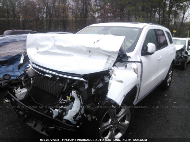 1C4RDJDG4FC177201 - 2015 DODGE DURANGO LIMITED WHITE photo 2