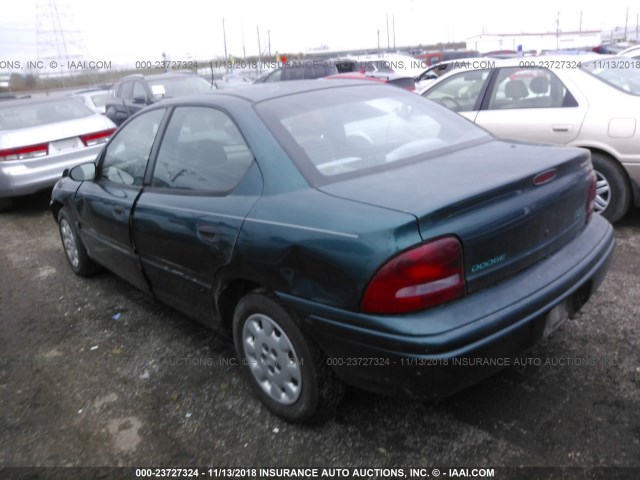 1B3ES47Y6VD221686 - 1997 DODGE NEON HIGHLINE/SPORT GREEN photo 3