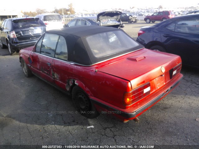 WBABA7310MEJ11494 - 1991 BMW 318 I RED photo 3