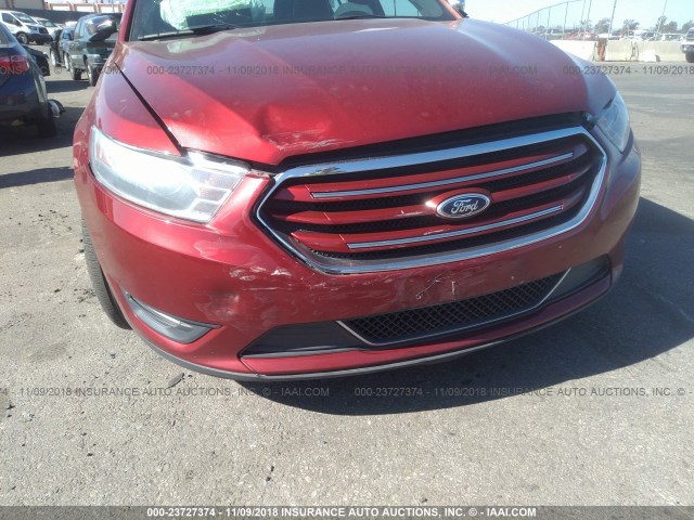 1FAHP2F87DG185870 - 2013 FORD TAURUS LIMITED RED photo 6