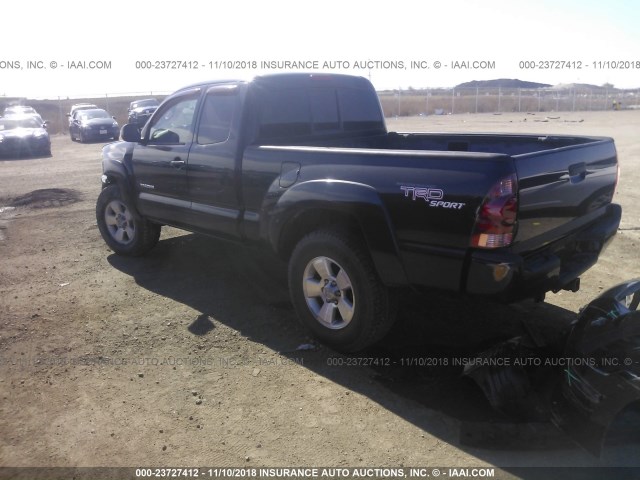 5TEUU42N75Z142942 - 2005 TOYOTA TACOMA ACCESS CAB შავი ფოტო 3