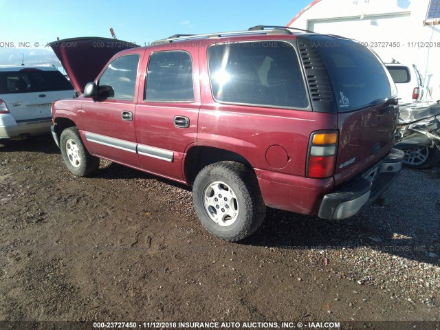 1GNEK13Z94J134559 - 2004 CHEVROLET TAHOE K1500 MAROON photo 3