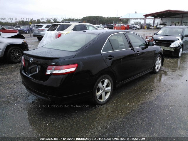 4T1BF3EK9BU187653 - 2011 TOYOTA CAMRY SE/LE/XLE BLACK photo 4
