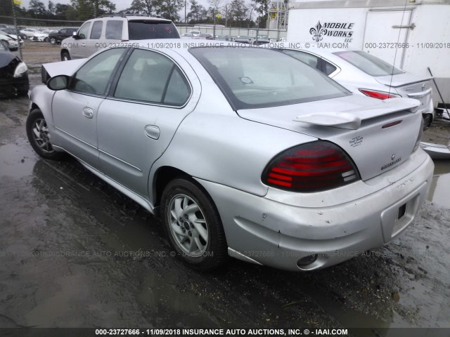 1G2NF52F43C109524 - 2003 PONTIAC GRAND AM SE1 SILVER photo 3