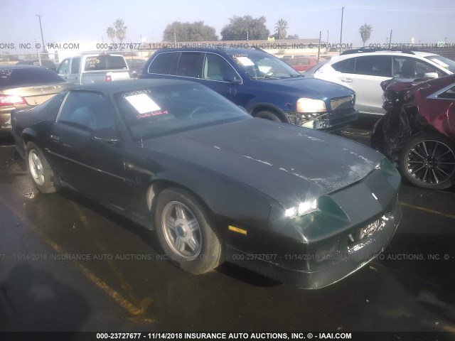 1G1FP23E1NL168107 - 1992 CHEVROLET CAMARO RS BLACK photo 1