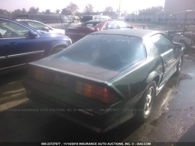 1G1FP23E1NL168107 - 1992 CHEVROLET CAMARO RS BLACK photo 4