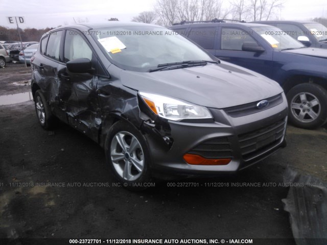 1FMCU0F79EUE37187 - 2014 FORD ESCAPE S GRAY photo 1