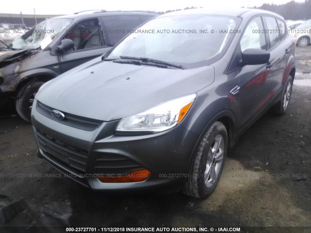 1FMCU0F79EUE37187 - 2014 FORD ESCAPE S GRAY photo 2