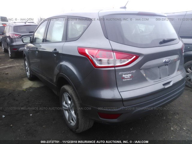 1FMCU0F79EUE37187 - 2014 FORD ESCAPE S GRAY photo 3