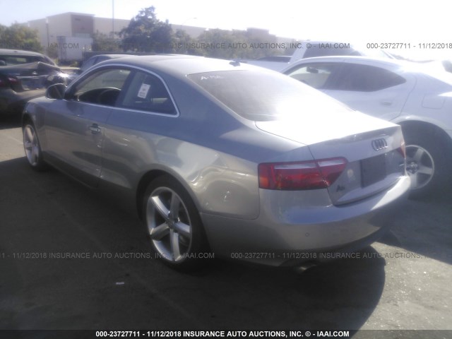 WAUDK78T19A018465 - 2009 AUDI A5 QUATTRO GRAY photo 3