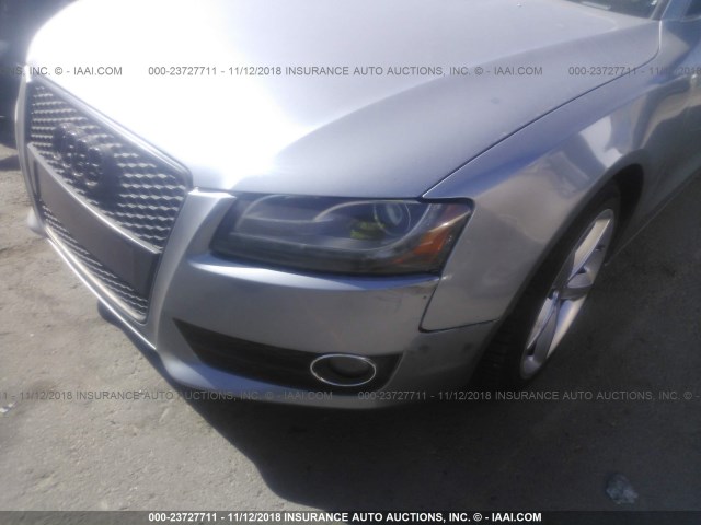 WAUDK78T19A018465 - 2009 AUDI A5 QUATTRO GRAY photo 6