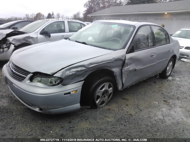 1G1NE52J1Y6145267 - 2000 CHEVROLET MALIBU LS SILVER photo 2