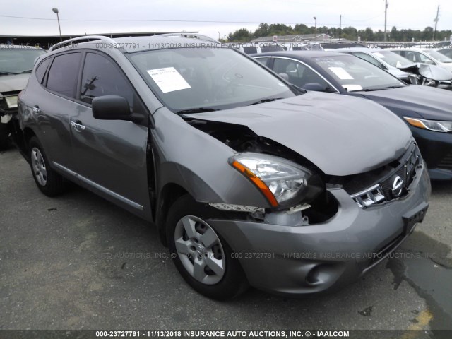 JN8AS5MT8FW667411 - 2015 NISSAN ROGUE SELECT S GRAY photo 1