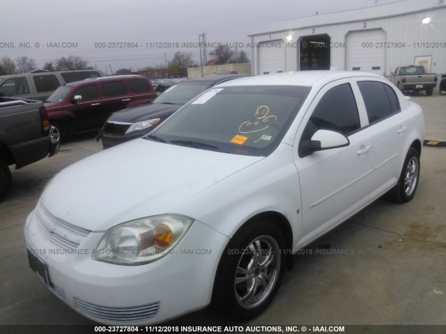 1G1AL58F577215966 - 2007 CHEVROLET COBALT LT WHITE photo 2