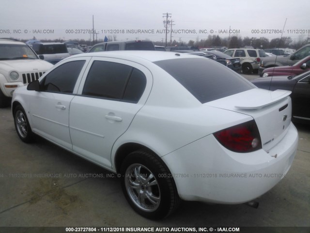 1G1AL58F577215966 - 2007 CHEVROLET COBALT LT WHITE photo 3