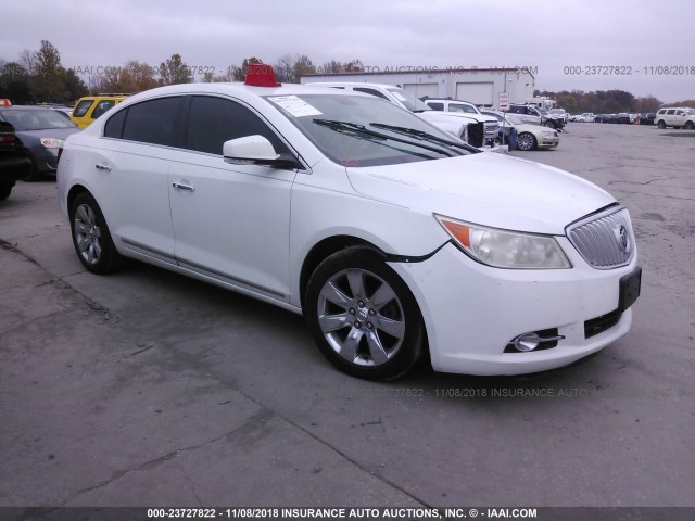 1G4GE5ED9BF143307 - 2011 BUICK LACROSSE CXS WHITE photo 1