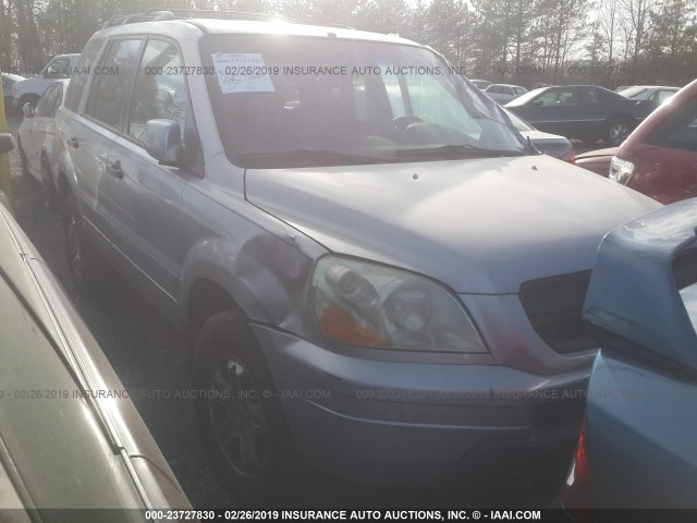 2HKYF18473H506124 - 2003 HONDA PILOT EX SILVER photo 1