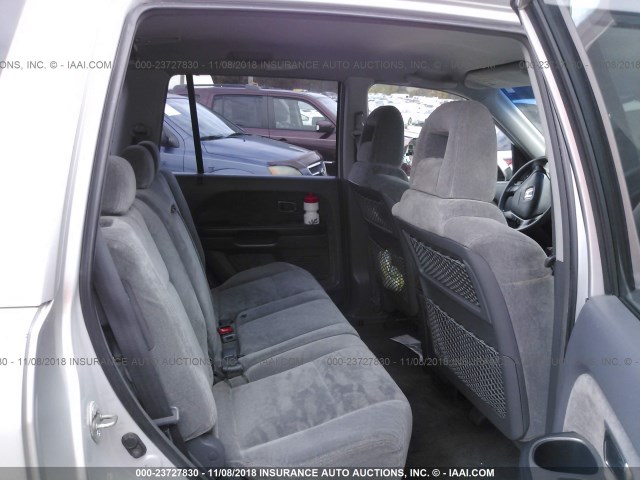 2HKYF18473H506124 - 2003 HONDA PILOT EX SILVER photo 8