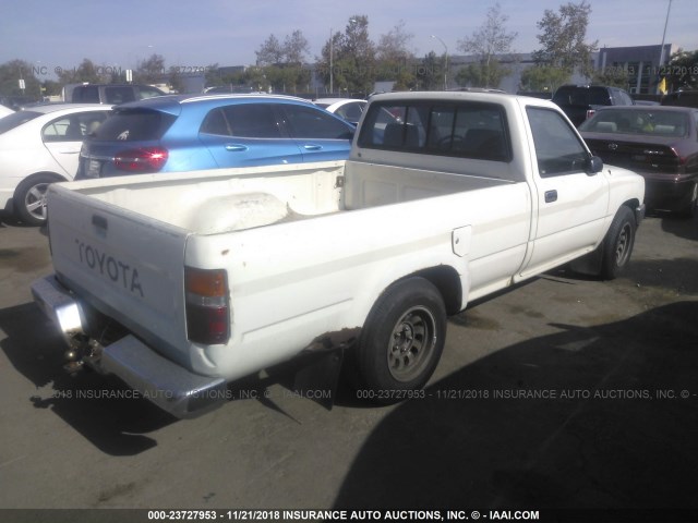 JT4RN82P4M5036283 - 1991 TOYOTA PICKUP 1/2 TON LONG WHEELBASE DLX WHITE photo 4