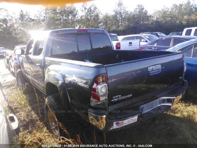 5TFLU4EN1FX121536 - 2015 TOYOTA TACOMA DOUBLE CAB/TRD PRO GRAY photo 3