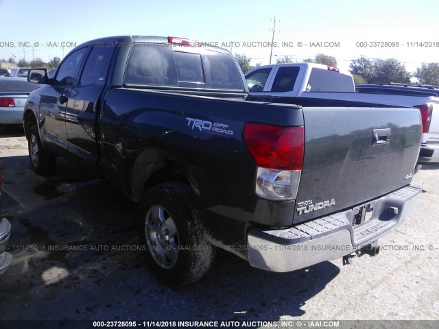 5TFBV54187X021786 - 2007 TOYOTA TUNDRA DOUBLE CAB SR5 GREEN photo 3