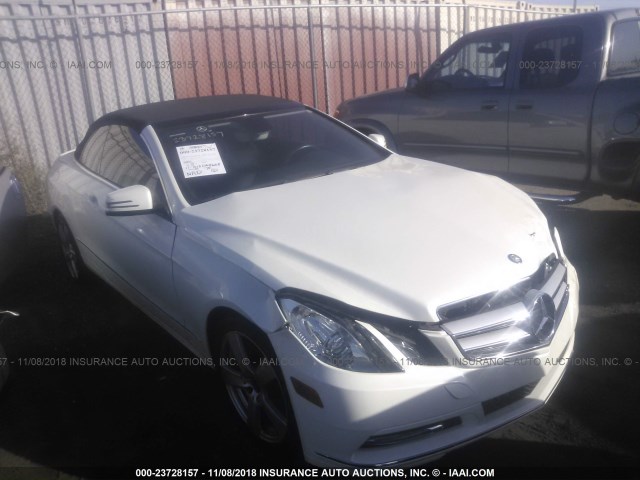 WDDKK5KF9DF211353 - 2013 MERCEDES-BENZ E 350 WHITE photo 1