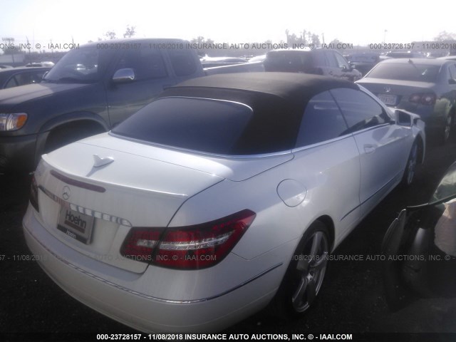 WDDKK5KF9DF211353 - 2013 MERCEDES-BENZ E 350 WHITE photo 4