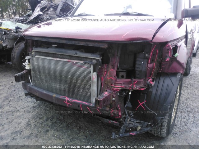 5J6YH287X8L016154 - 2008 HONDA ELEMENT EX RED photo 6