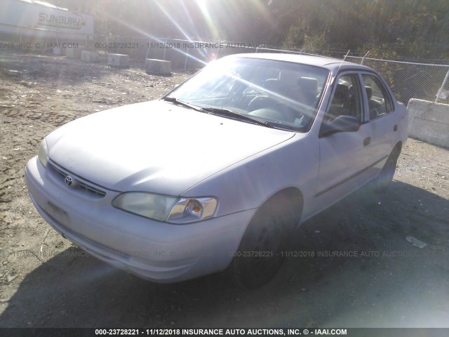 1NXBR12E5YZ407664 - 2000 TOYOTA COROLLA VE/CE/LE SILVER photo 2