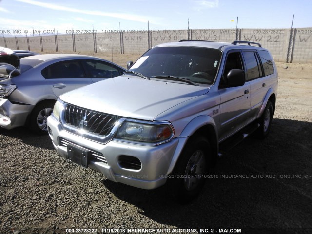 JA4LS31R72P008252 - 2002 MITSUBISHI MONTERO SPORT XLS SILVER photo 2