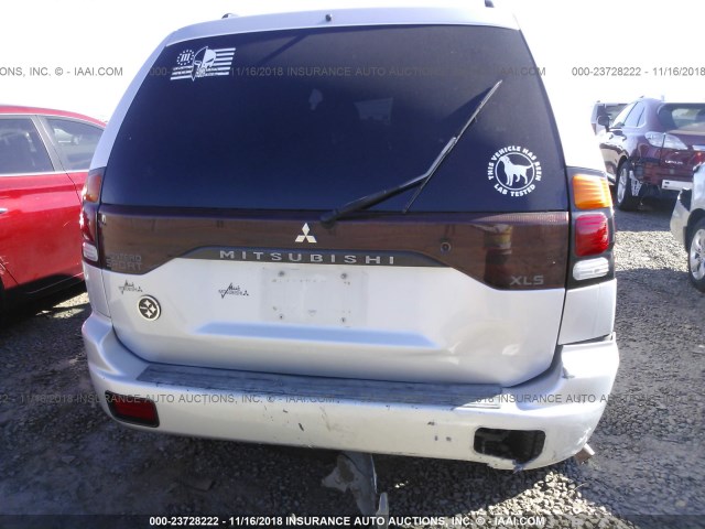 JA4LS31R72P008252 - 2002 MITSUBISHI MONTERO SPORT XLS SILVER photo 6