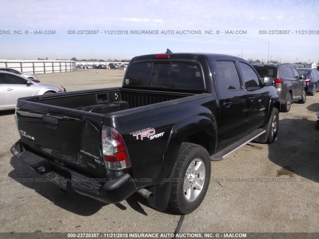 3TMJU4GNXCM126689 - 2012 TOYOTA TACOMA DOUBLE CAB PRERUNNER BLACK photo 4