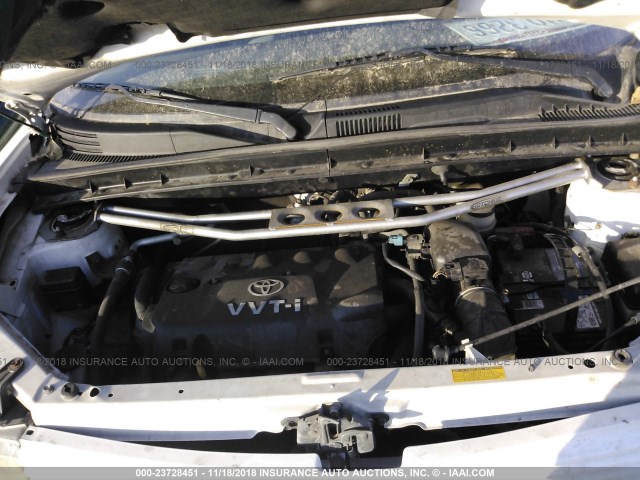 JTLKT324440142282 - 2004 TOYOTA SCION XB Ақ фото 10