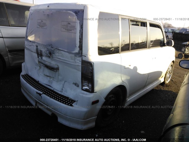JTLKT324440142282 - 2004 TOYOTA SCION XB Ақ фото 4
