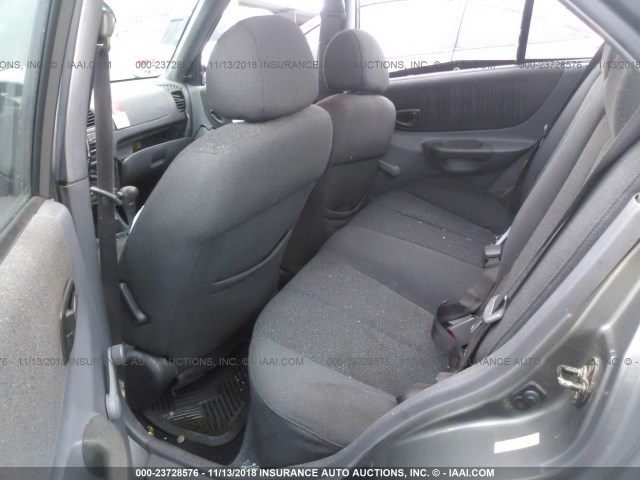 KMHCG45C11U256964 - 2001 HYUNDAI ACCENT GL GRAY photo 8