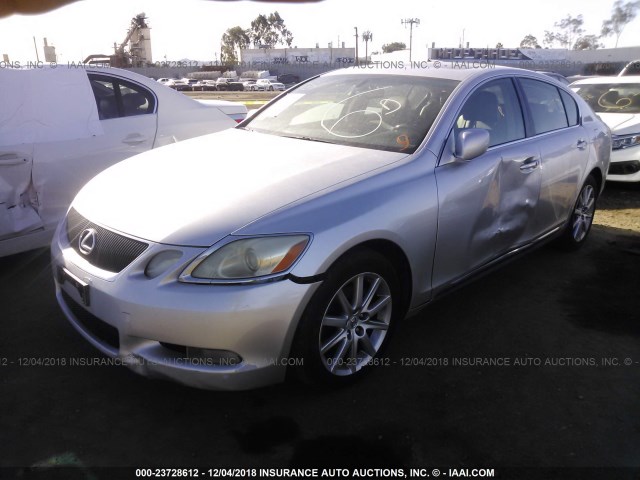 JTHBH96S465033687 - 2006 LEXUS GS GENERATION 200 300 GRAY photo 2