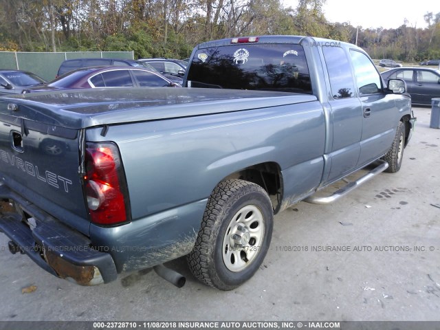 1GCEC19X57Z101303 - 2007 CHEVROLET SILVERADO C1500 CLASSIC BLUE photo 4