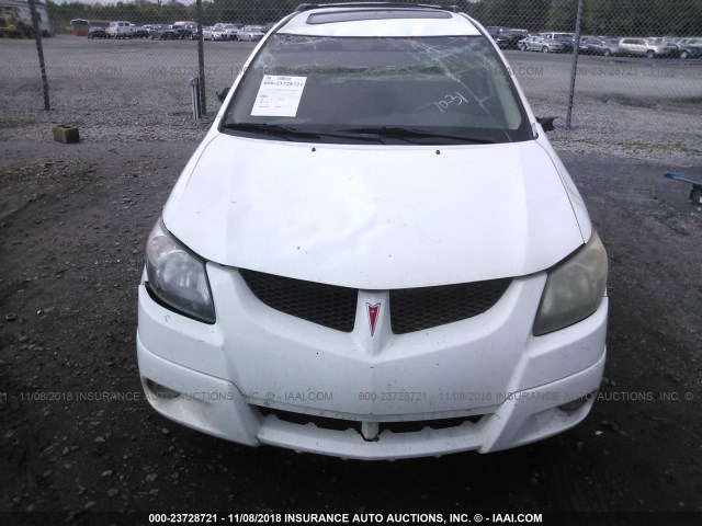 5Y2SL62874Z412701 - 2004 PONTIAC VIBE WHITE photo 6