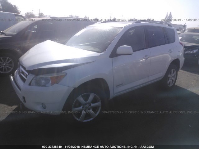 JTMBK31VX85047839 - 2008 TOYOTA RAV4 LIMITED WHITE photo 2