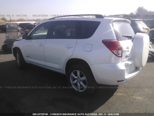 JTMBK31VX85047839 - 2008 TOYOTA RAV4 LIMITED WHITE photo 3