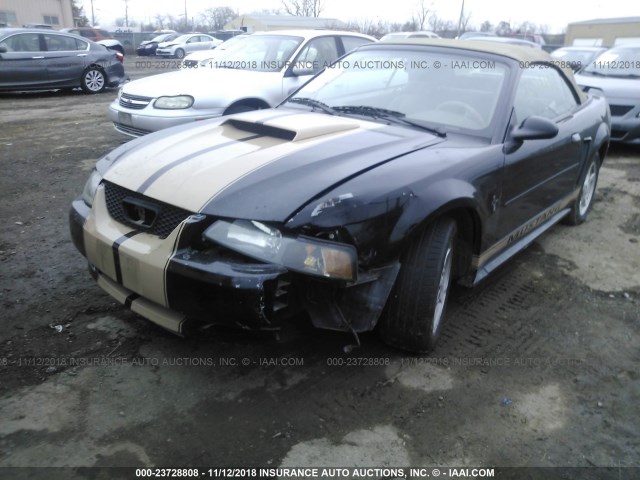 1FAFP44462F175854 - 2002 FORD MUSTANG BLACK photo 6