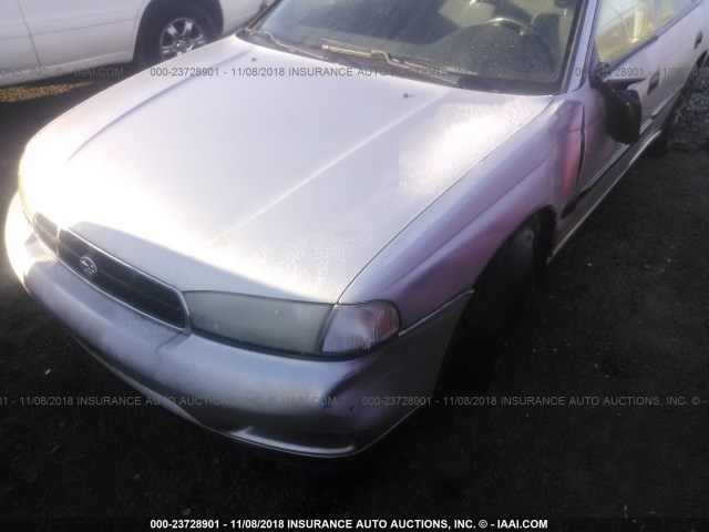 4S3BD4355W7213019 - 1998 SUBARU LEGACY L SILVER photo 6