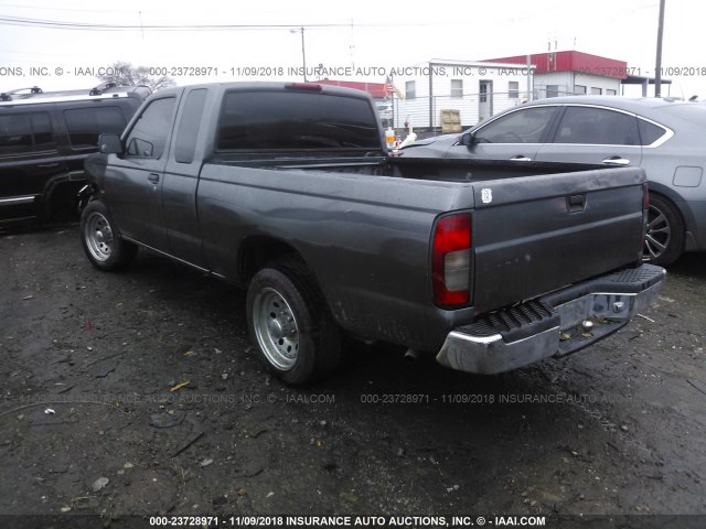 1N6DD26S0YC389353 - 2000 NISSAN FRONTIER KING CAB XE GRAY photo 3