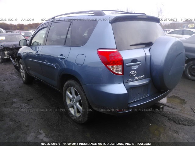 JTMBK31VX85055004 - 2008 TOYOTA RAV4 LIMITED BLUE photo 3