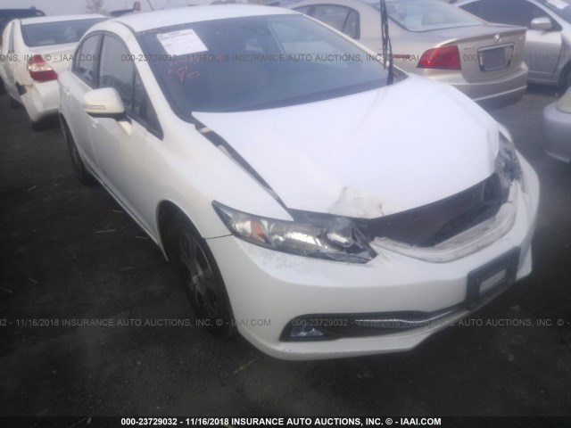 19XFB4F34DE202902 - 2013 HONDA CIVIC HYBRID L WHITE photo 6