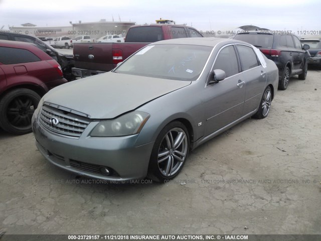 JNKBY01E96M204629 - 2006 INFINITI M45 SPORT GRAY photo 2