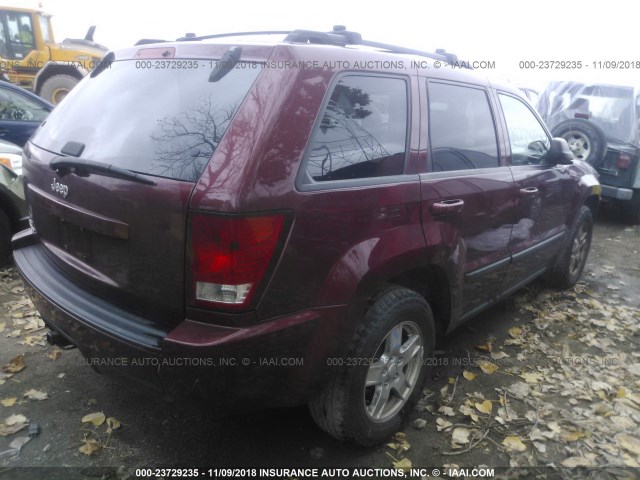 1J8GR48KX7C518832 - 2007 JEEP GRAND CHEROKEE LAREDO/COLUMBIA/FREEDOM 红色 照片 4