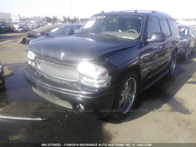 1GKEK63U14J252491 - 2004 GMC YUKON DENALI GRAY photo 2